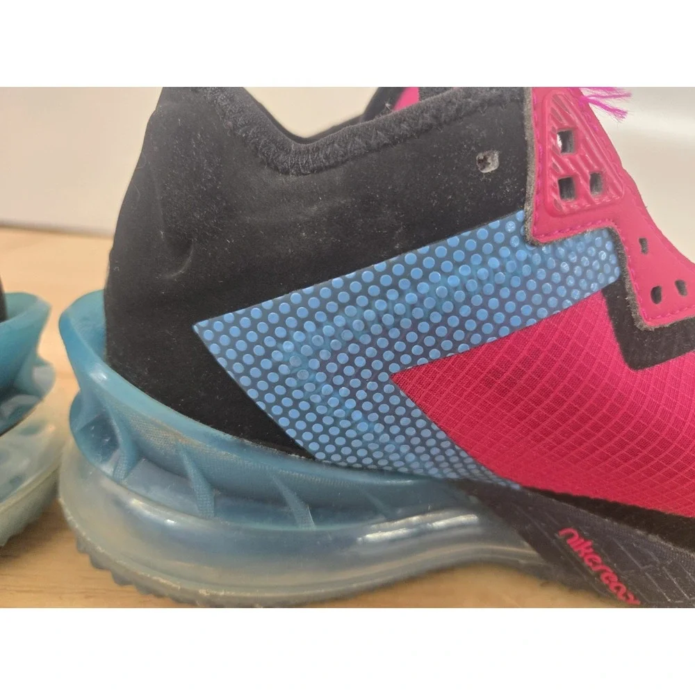 Nike Lebron XVIII Low Fireberry 'Neon Nights' Sneakers‎ Size 3.5 Shoes No Laces